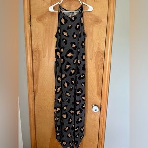 Cheetah print maxi dress